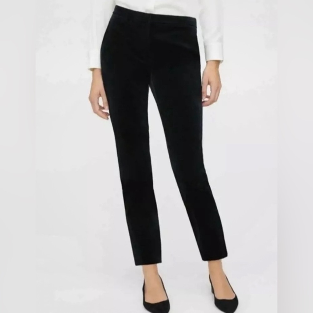 Theory Stretch Velvet Tailored Trouser 3, Size 0‎